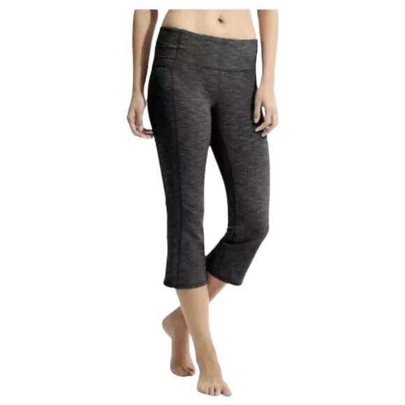 Athleta Pants - Athleta Womens Gray Space Dye Energy Power Up Capri Pants Size Medium‎